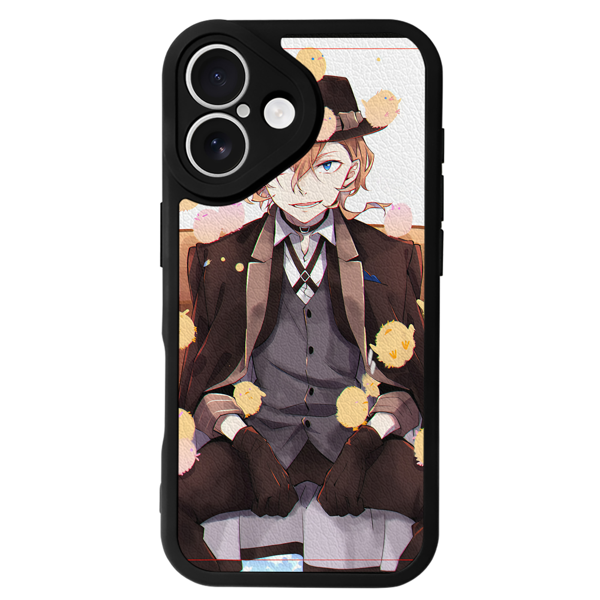 （画像用） 文豪ストレイドッグス Bungo Stray Dogs 【iPhone 16シリーズ対応】シリコンスマホケース（レザー調） 材質：シリコン